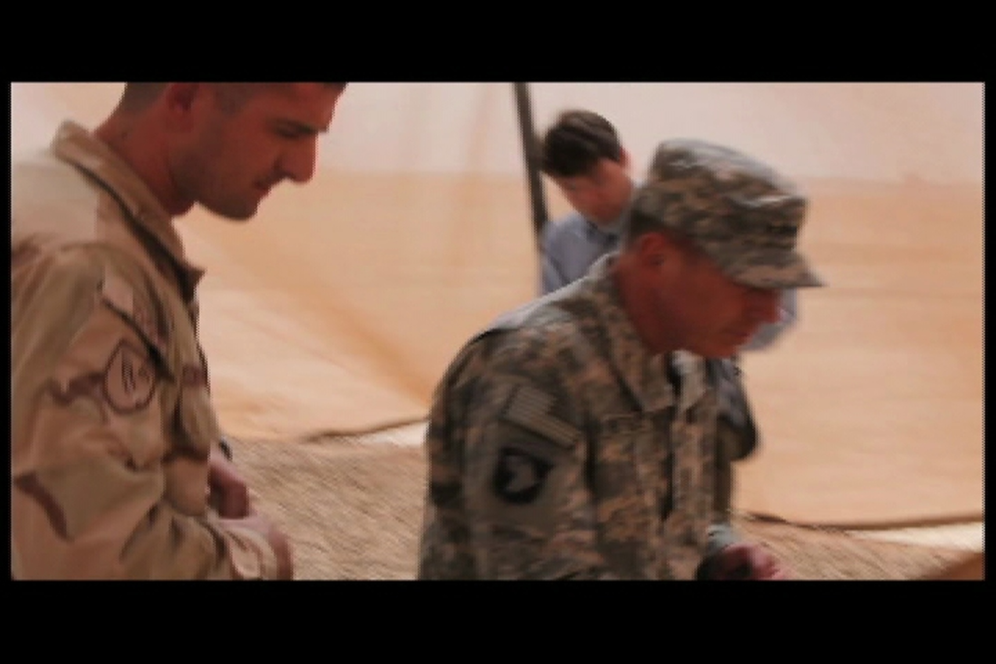 B-roll of Gen. David Petraeus visiting 31st Georgian Battalion Soldiers aboard Camp Delaram II. Afghanistan. Also available in high definition.