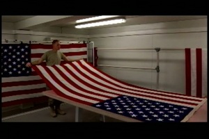 Mortuary Affairs Prepares Flag, Short Package