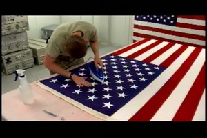 Mortuary Affairs Prepares Flag, Long Package