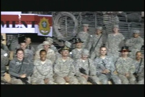 Live Shots of Service Members in Afghanistan with the Colbert Report