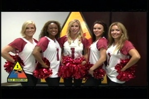 Arizona Cardinal Cheerleaders 1st Armored Division Shout Out