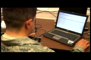 Air National Guard Working and Watching Network Feed