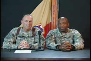 Col. Shawn Morrissey and Command Sgt. Maj. Clifton Johnson- WSAV-TV Part 1