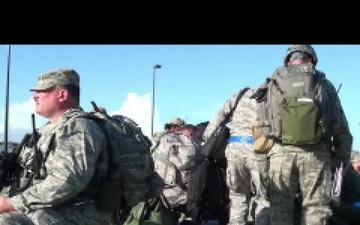 Soldiers Gather Equipment