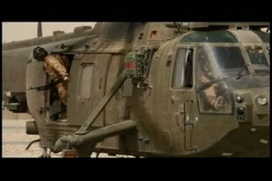 US Marine Maj. Flies with Royal Navy Forces in Afghanistan