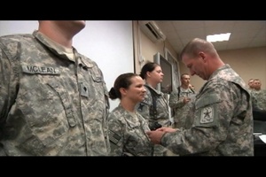 Sgt. Maj. of the Army Promotes Soldiers