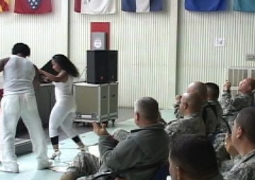 Maria Costa Performs for U.S. Soldiers