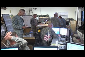 Inside FOB Joyce's TOC on Election Day in Support of OEF