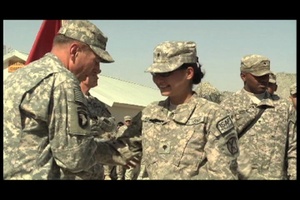 158 Soldiers Reenlist in Northern Afghanistan - Package, Short Version