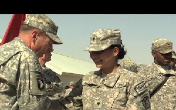 158 Soldiers Reenlist in Northern Afghanistan - Package, Short Version