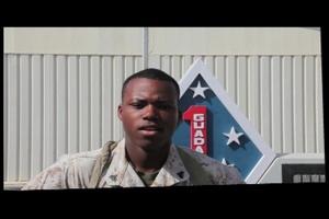 Cpl. Reed Wishes Marines, Everywhere, Happy Birthday.
