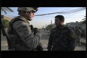 Iraqis and Americans Patrol to Protect the International Zone