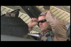 U.S. Air Force Airmen Prepare F-16 Fighting Falcons for takeoff