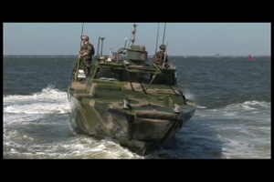 The Riverine Command Boat Practices Maneuvers