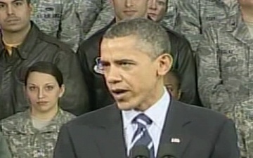 President Barack Obama Addressing Troops in South Korea