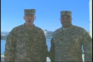 Lt. Gen.Cone & Command Sgt. Maj.Coleman Ft. Hood Greeting