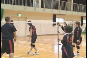 Airmen Compete in Mini-Volleyball