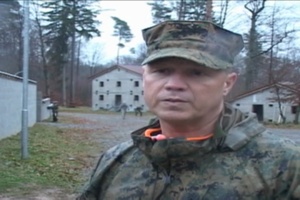 U.S. Marine Corps Forces Europe and Africa Marines attend non-lethal weapons training at Panzerkaserne