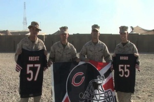 Marines Capt. Sarah Reisberg, Cpl. Alex Cotton and Lance Cpls. Joshua Swanson and Alejandro Torres