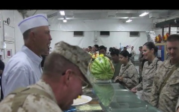 Thanksgiving Day Meal Aboard Camp Leatherneck