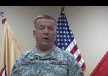 1st TSC CG, Maj. Gen. Kenneth S. Dowd Holiday Greeting