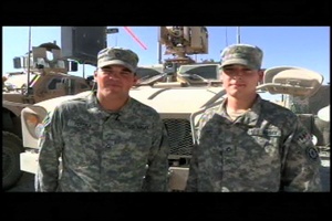 Pfc. Justin Pereira and Pfc. Dustin Curry