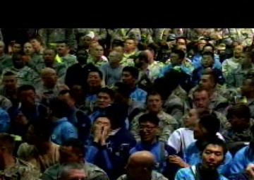 Redskin Cheerleaders Visit Bagram for X Bowl 2010, Short Version