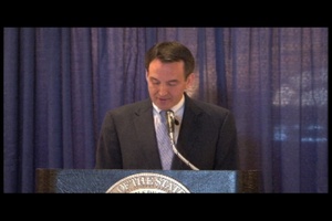 Governor Pawlenty Speaks at Adjutant General Ceremony, Part 1