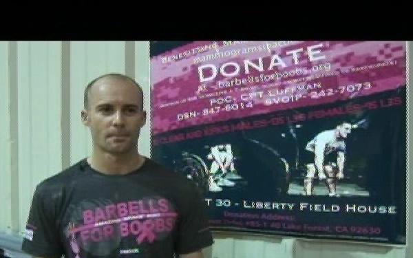 Barbells for Boobs Fundraiser on Camp Liberty
