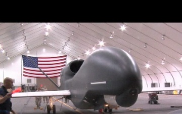 Deployed Airmen Recover RQ-4 Global Hawk