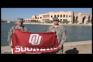 Oklahoma University Shoutout from Col. Browning and Lt. Col. McFadden