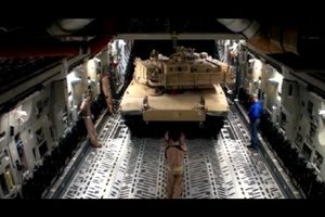 Tank Airlifted to Afghanistan - With Fonts