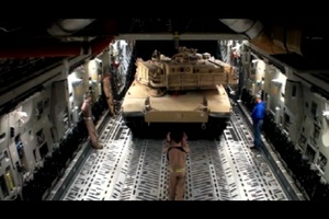 Tank Airlifted to Afghanistan - Without  Fonts