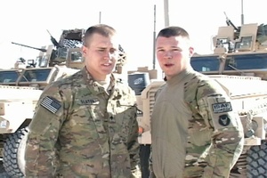 Spc. Chase Slater and Pfc. Kristopher Brocklesby