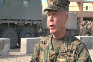 Commandant Drops In On Training