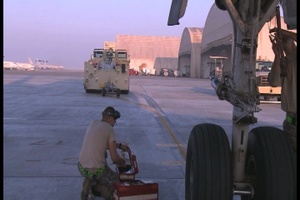 380th AMS Maintainers Work on KC-10 Extenders