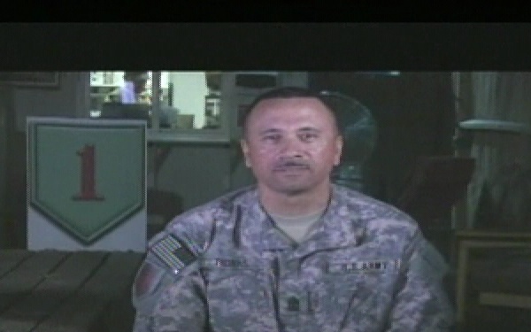 Sgt. Maj. J.B. Thomas (some audio dropout)