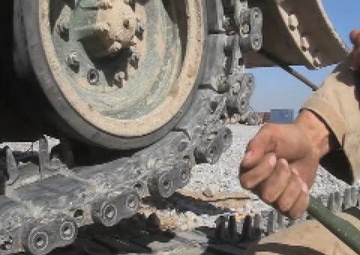 B-Roll of Marines Replacing a Track