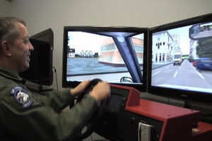USAF Safety Chief Visits Spangdahlem's Driving Simulator