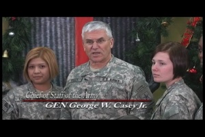 Gen. George Casey Holiday Shoutout