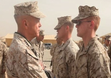 35th Commandant of the Marine Corps Spends Christmas Day with RCT-2