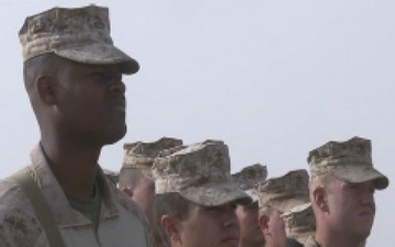 Marine Leadership Visits Camp Geronimo, Afghanistan