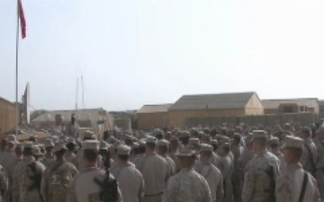 Marine Leadership Visits Camp Geronimo, Afghanistan