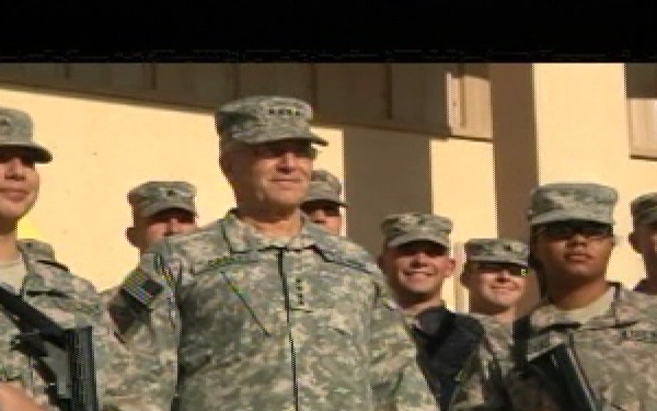 Gen. George Casey Visits Camp Liberty for Christmas