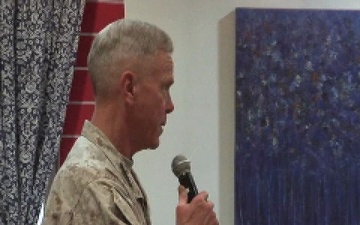 CMC and Sgt. Maj. Town Hall in Kabul