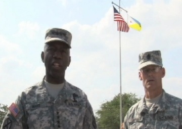 Gen. William Ward, Command Sgt. Maj. Mark Ripka AFRICOM