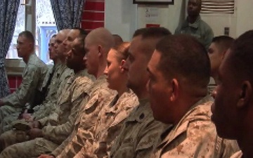 CMC and Sgt. Maj. Town Hall in Kabul