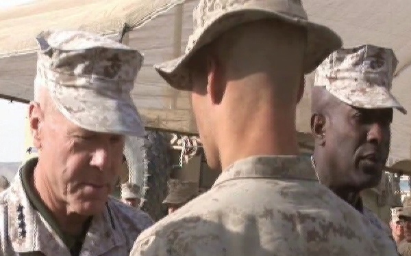 Gen. James F. Amos and Sgt. Maj. Carlton Kent Visit Qeh Lah, Part 1