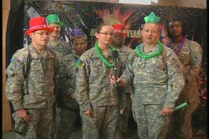 Troops from Iowa Celebrate New Year's Eve Count Down