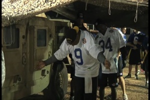 USO and Tostito's "Connect to Home" Bowl Flag Football Game, Part 1